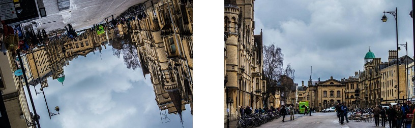 Left: Rotated image. Right: Corrected image using RotNet.
